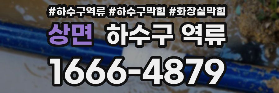 상면 하수구 역류