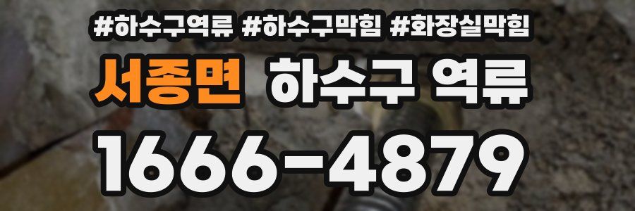 서종면 하수구 역류