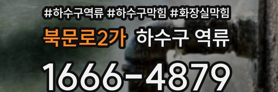 북문로2가 하수구 역류