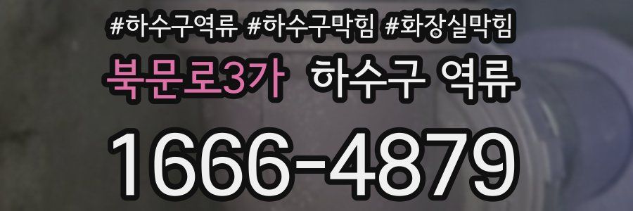 북문로3가 하수구 역류