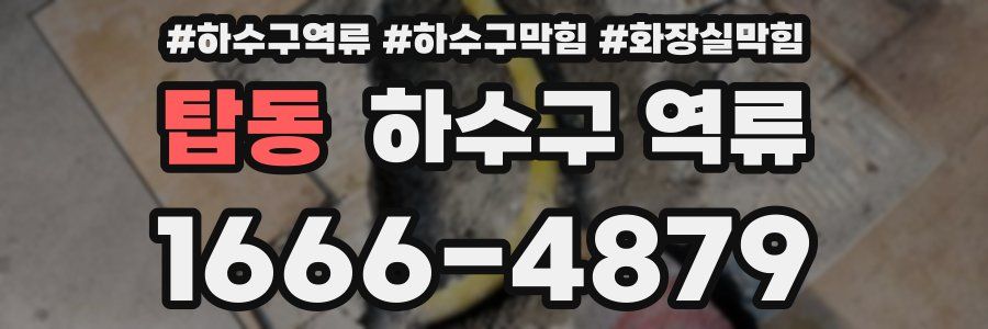 탑동 하수구 역류