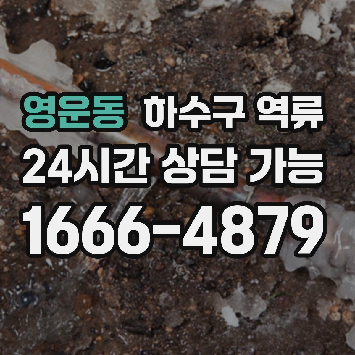 영운동 하수구 역류