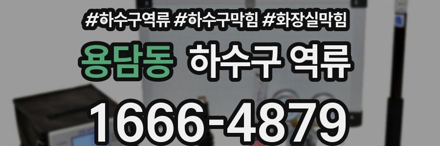 용담동 하수구 역류