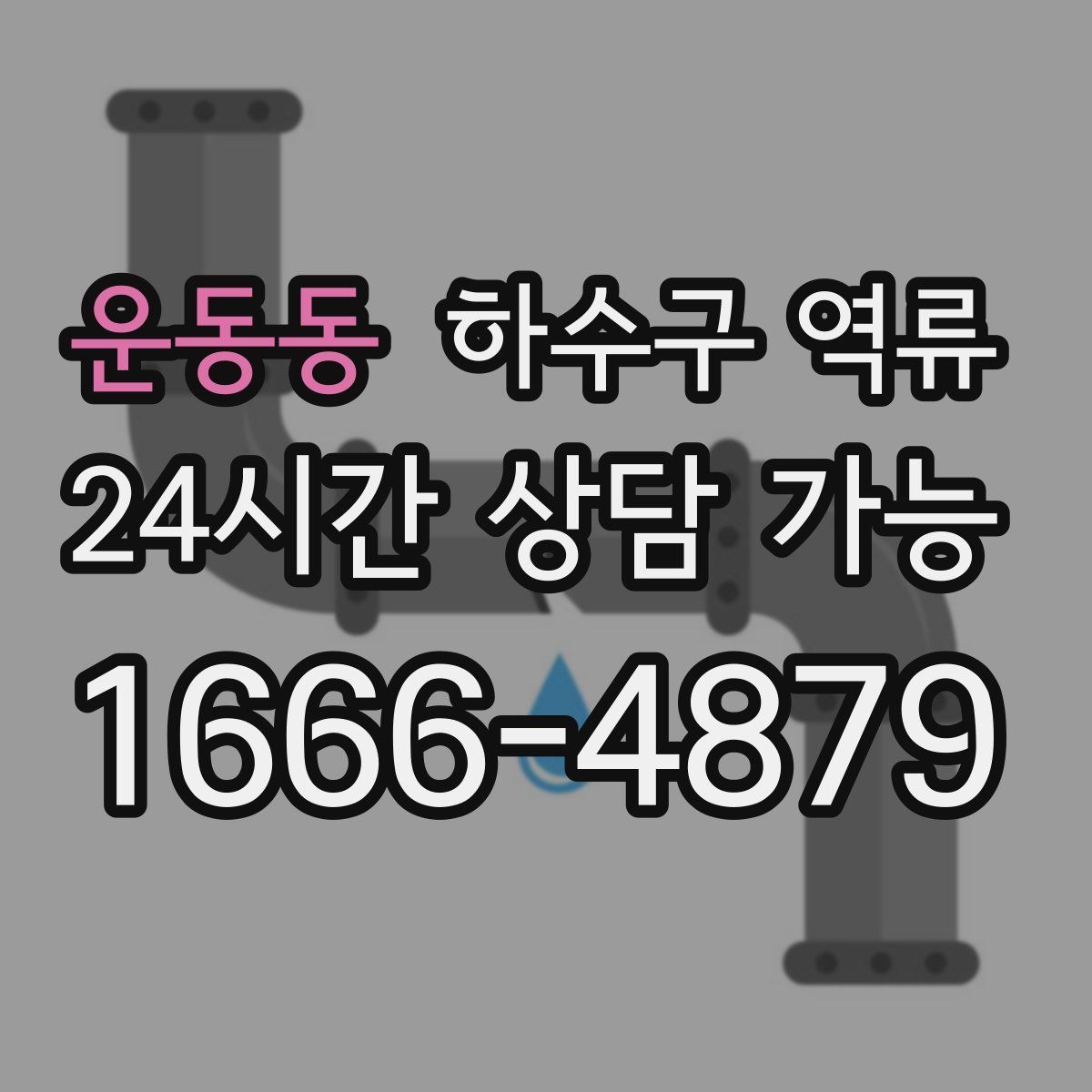 운동동 하수구 역류