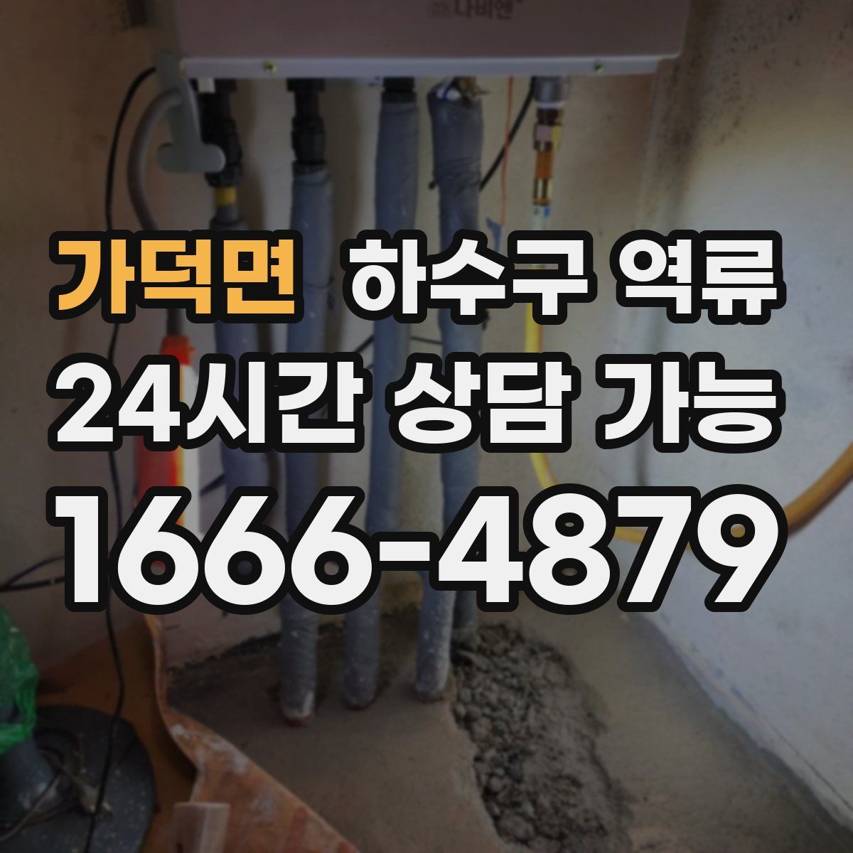 가덕면 하수구 역류