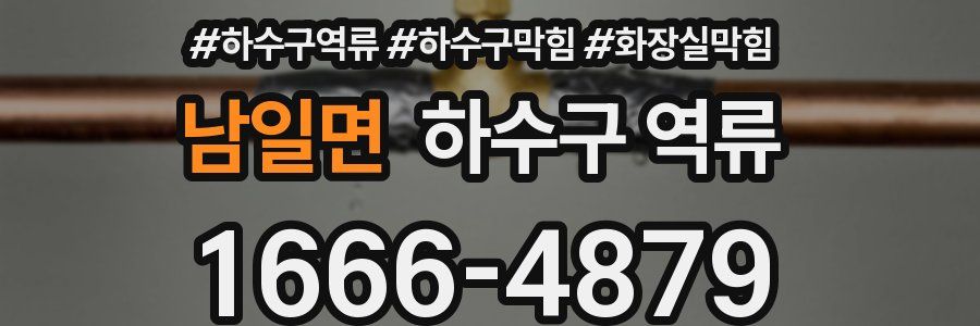 남일면 하수구 역류