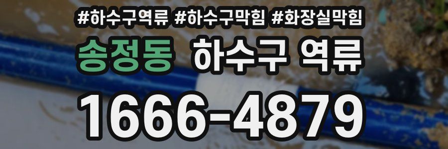 송정동 하수구 역류