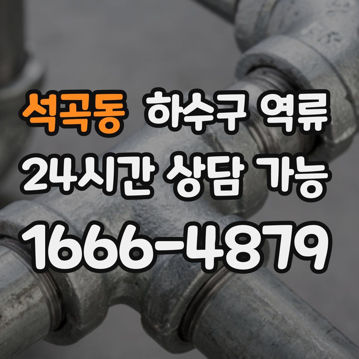 석곡동 하수구 역류