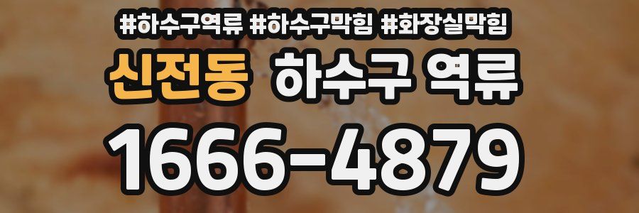 신전동 하수구 역류