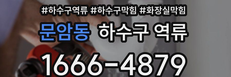 문암동 하수구 역류