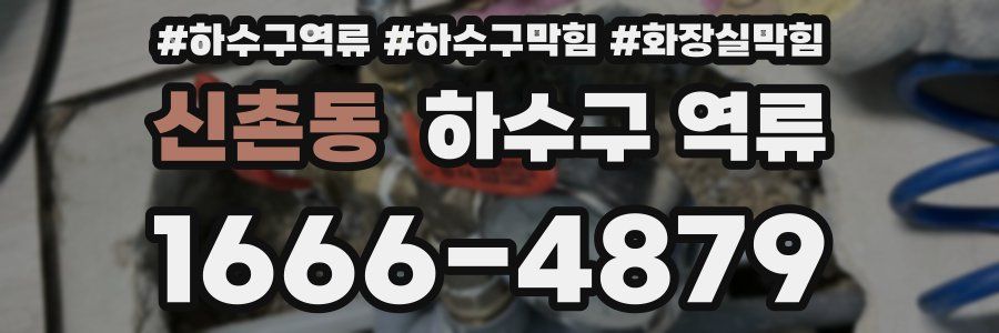 신촌동 하수구 역류