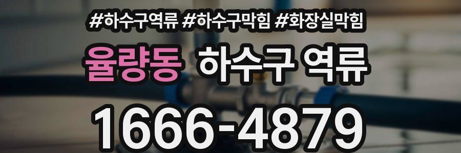 율량동 하수구 역류