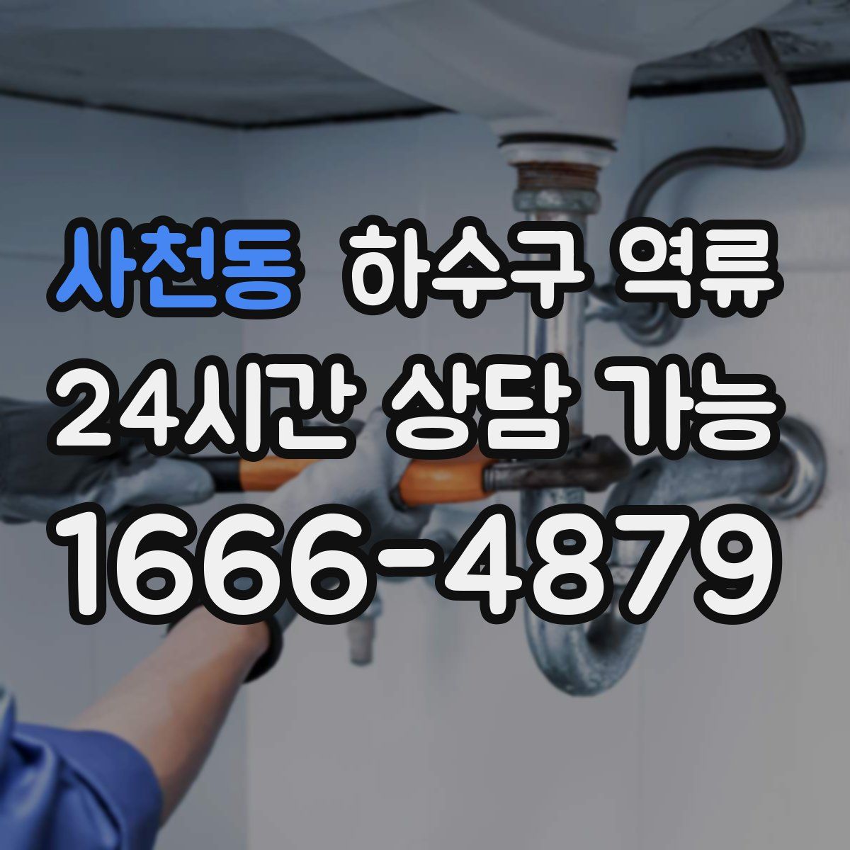 사천동 하수구 역류