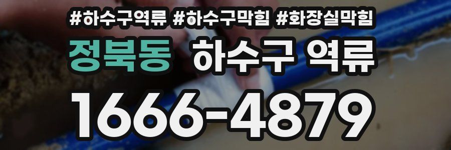 정북동 하수구 역류