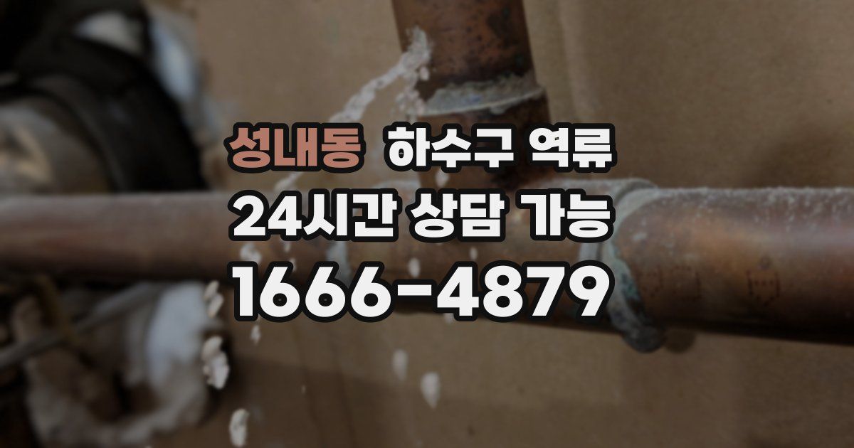 성내동 하수구 역류