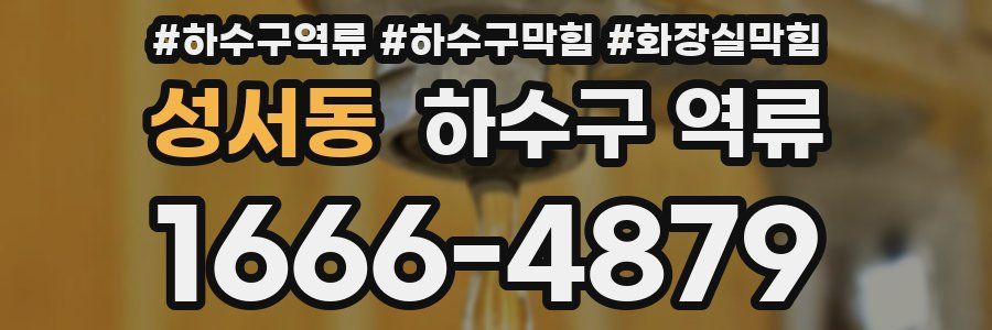 성서동 하수구 역류