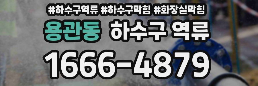 용관동 하수구 역류