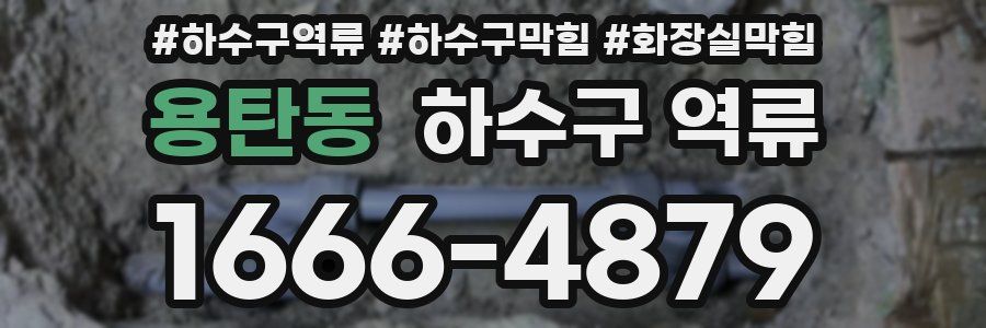 용탄동 하수구 역류