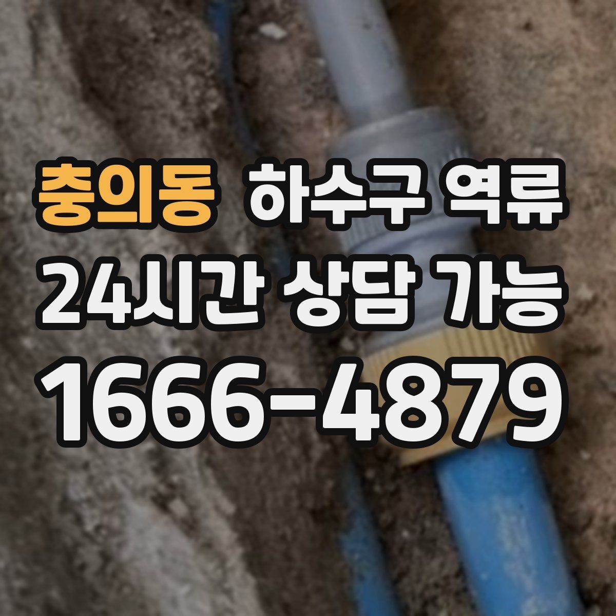 충의동 하수구 역류