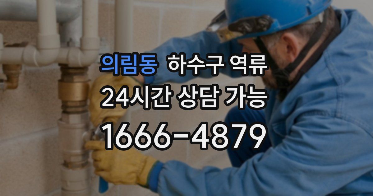 의림동 하수구 역류