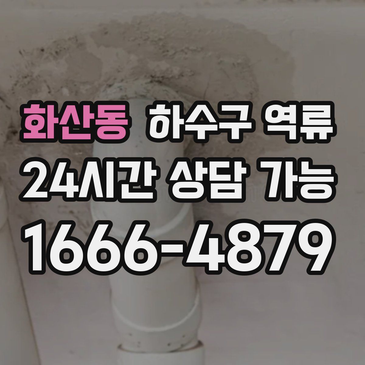 화산동 하수구 역류