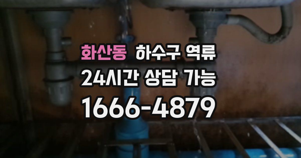 화산동 하수구 역류