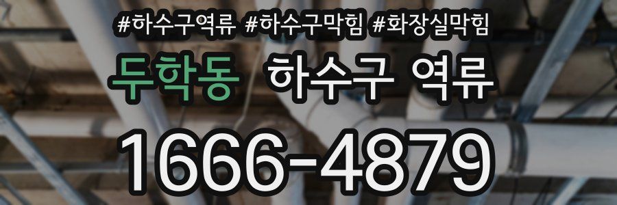 두학동 하수구 역류