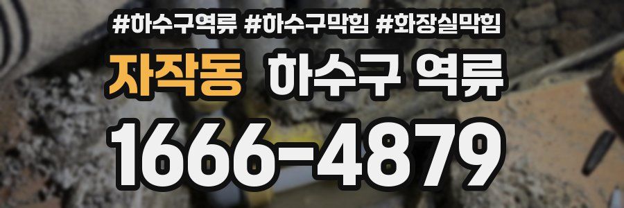 자작동 하수구 역류