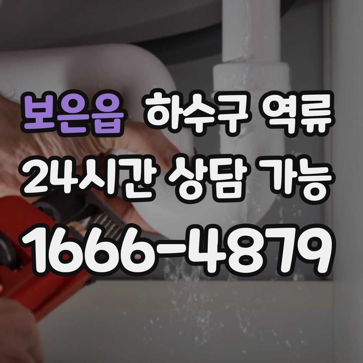 보은읍 하수구 역류