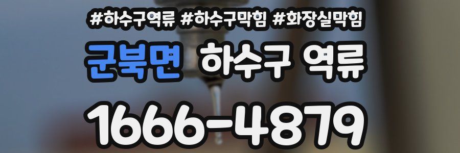 군북면 하수구 역류