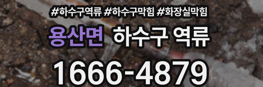 용산면 하수구 역류