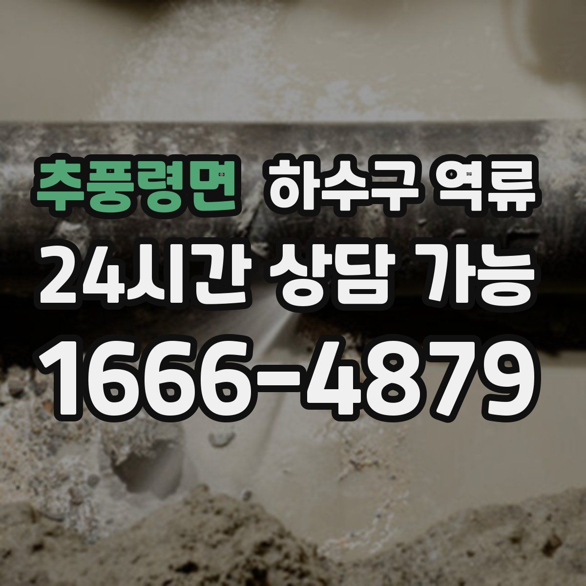 추풍령면 하수구 역류