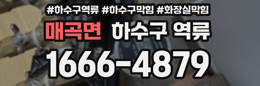매곡면 하수구 역류