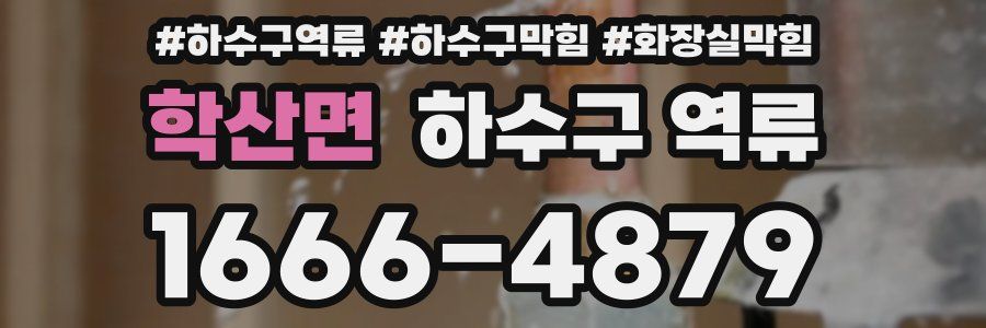 학산면 하수구 역류