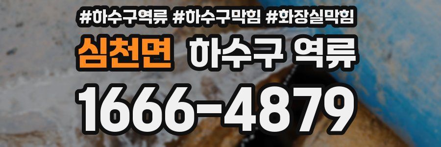 심천면 하수구 역류