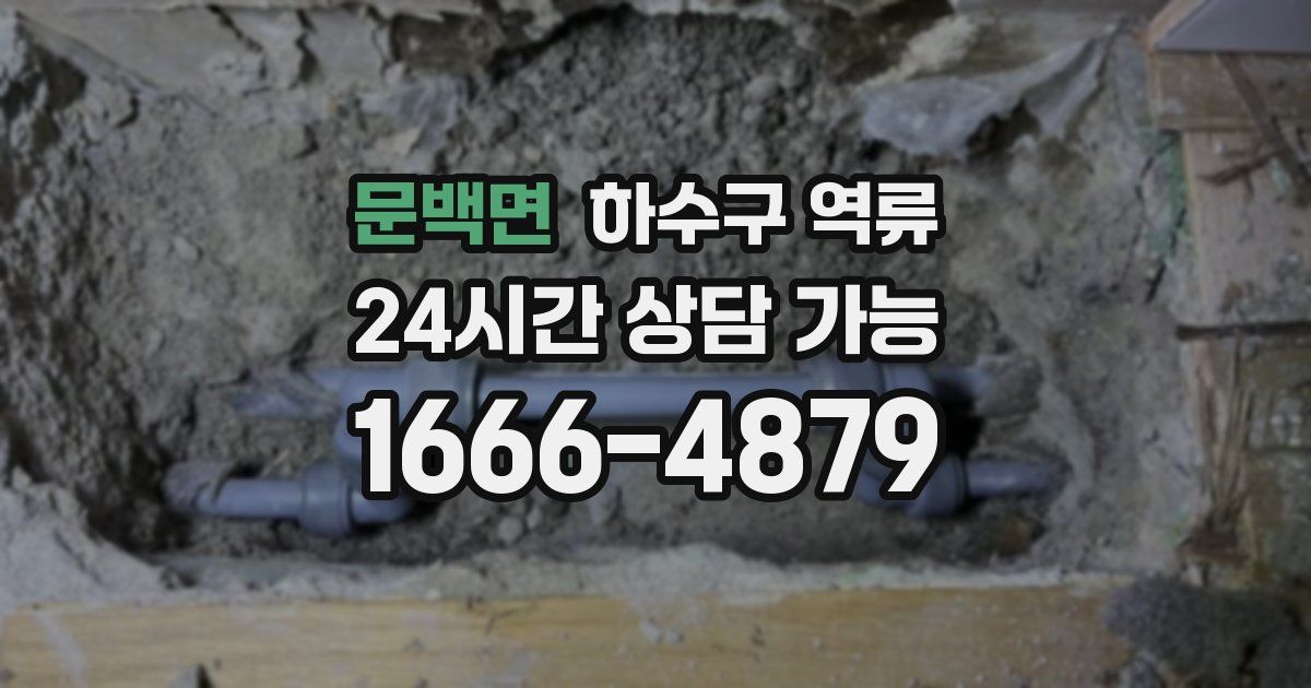 문백면 하수구 역류