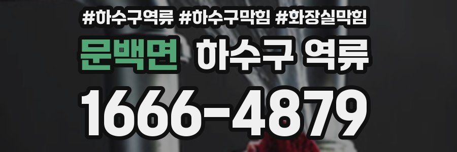 문백면 하수구 역류