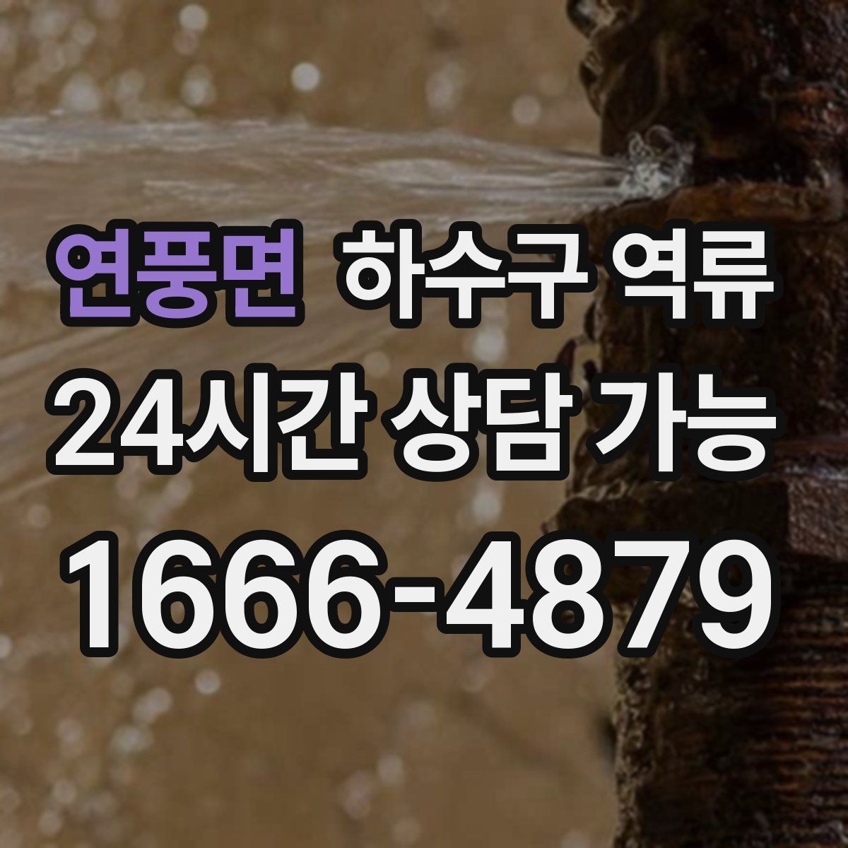 연풍면 하수구 역류