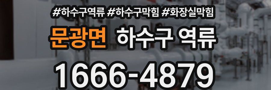 문광면 하수구 역류