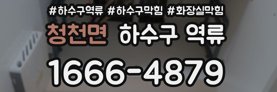 청천면 하수구 역류