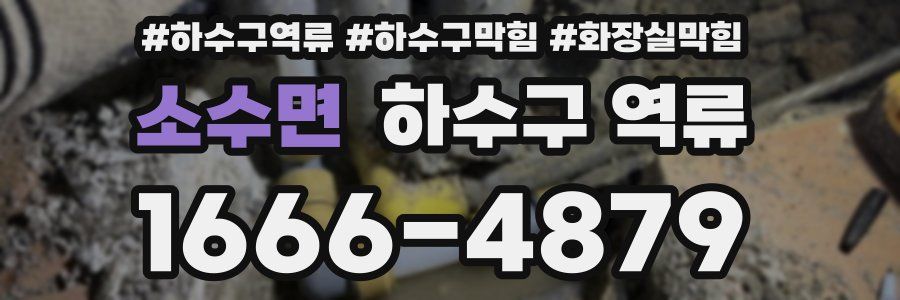 소수면 하수구 역류