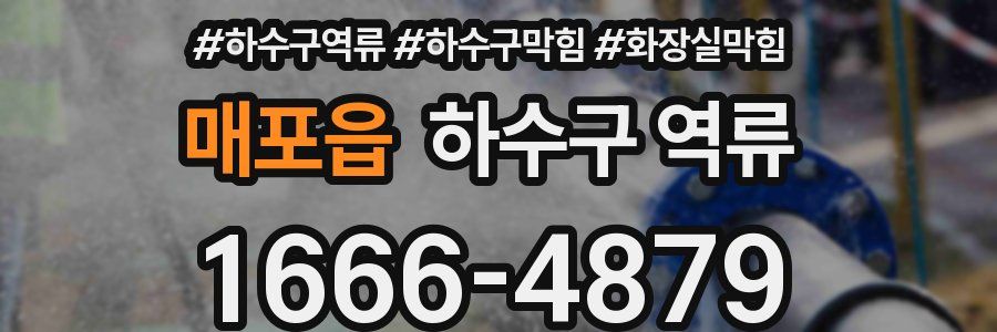 매포읍 하수구 역류
