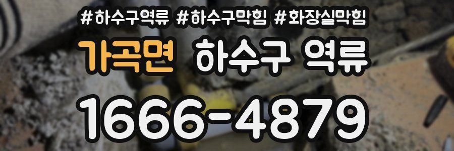 가곡면 하수구 역류