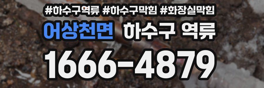 어상천면 하수구 역류