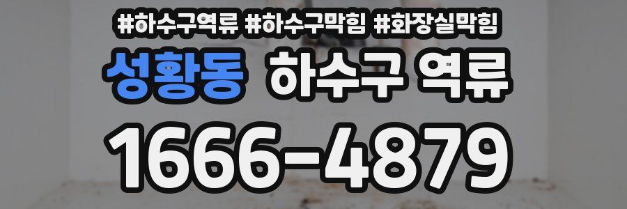 성황동 하수구 역류