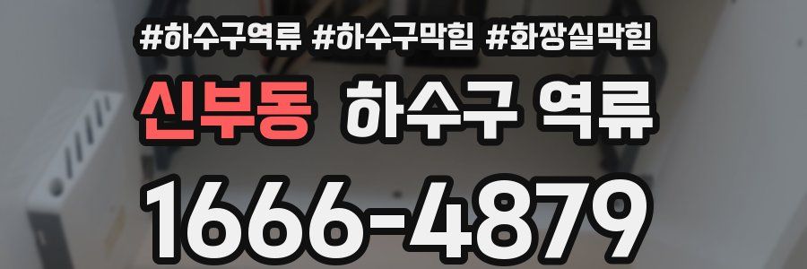 신부동 하수구 역류