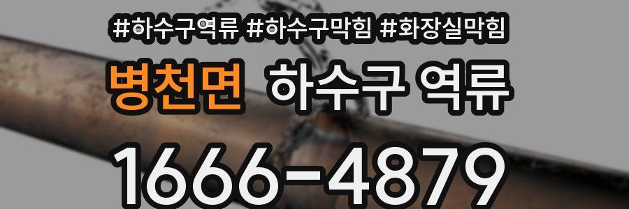 병천면 하수구 역류