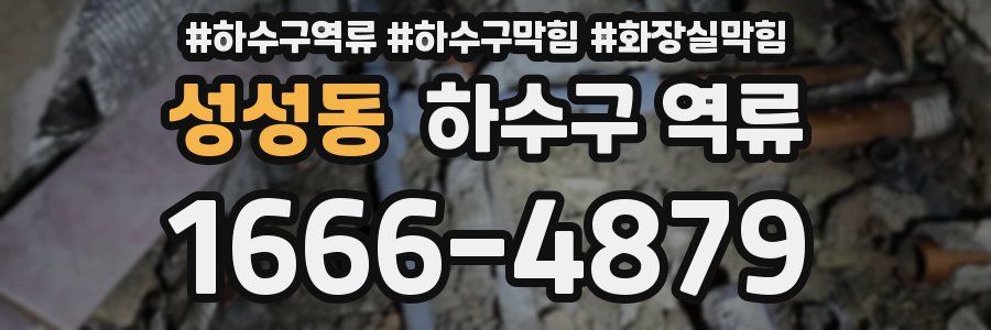 성성동 하수구 역류