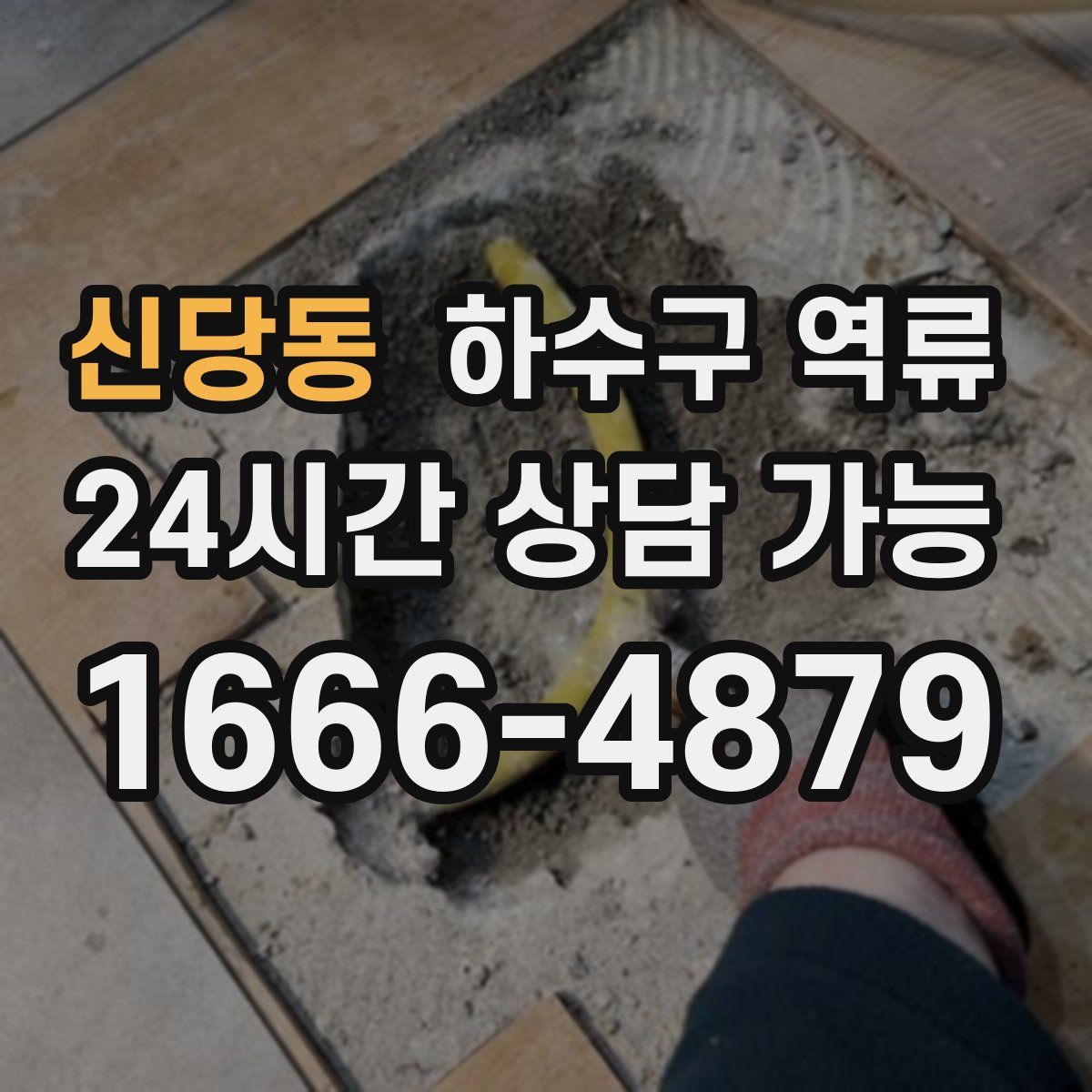 신당동 하수구 역류