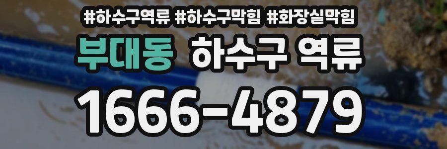 부대동 하수구 역류